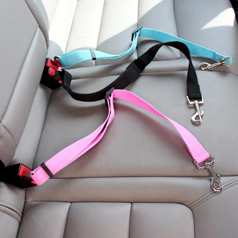 Ceinture de sécurité pour chien Noir (élastique)